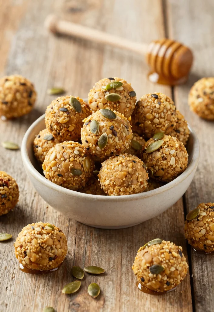 18 Bariatric Recipes Gastric Bypass High Protein Snacks - Weight Loss Friendly - 13. Pumpkin Seed Energy Bites 1