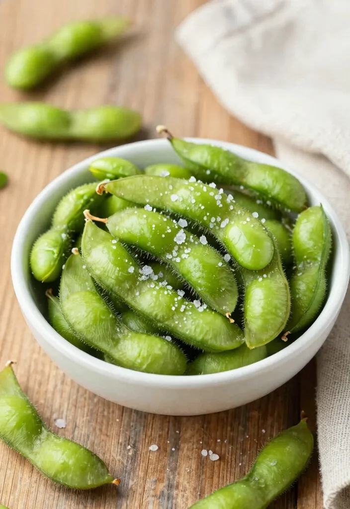18 Bariatric Recipes Gastric Bypass High Protein Snacks - Weight Loss Friendly - 16. Edamame Beans with Sea Salt 1