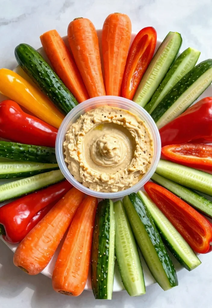 18 Bariatric Recipes Gastric Bypass High Protein Snacks - Weight Loss Friendly - 5. Veggie and Hummus Snack Packs 1