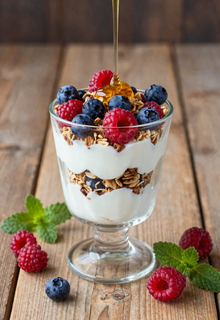 18 Easy High Protein Low Calorie Recipes - Simple & Healthy Living - 2. Greek Yogurt Parfait 1