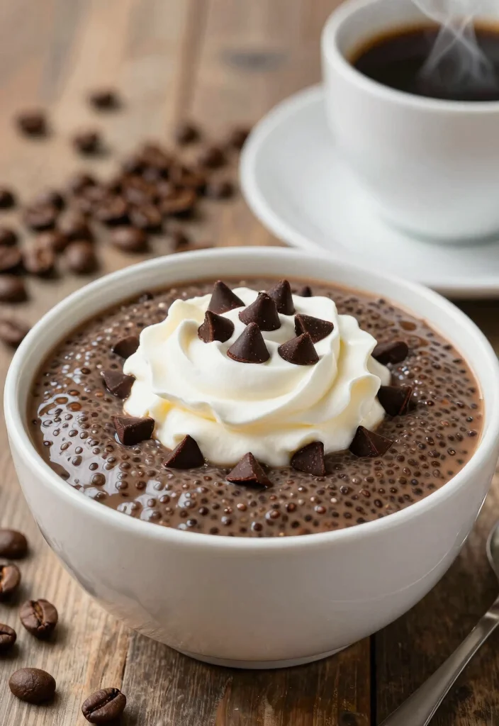 18 High Protein Chia Seed Pudding - Overnight Breakfast Ideas - 13. Coffee Chia Seed Pudding 1