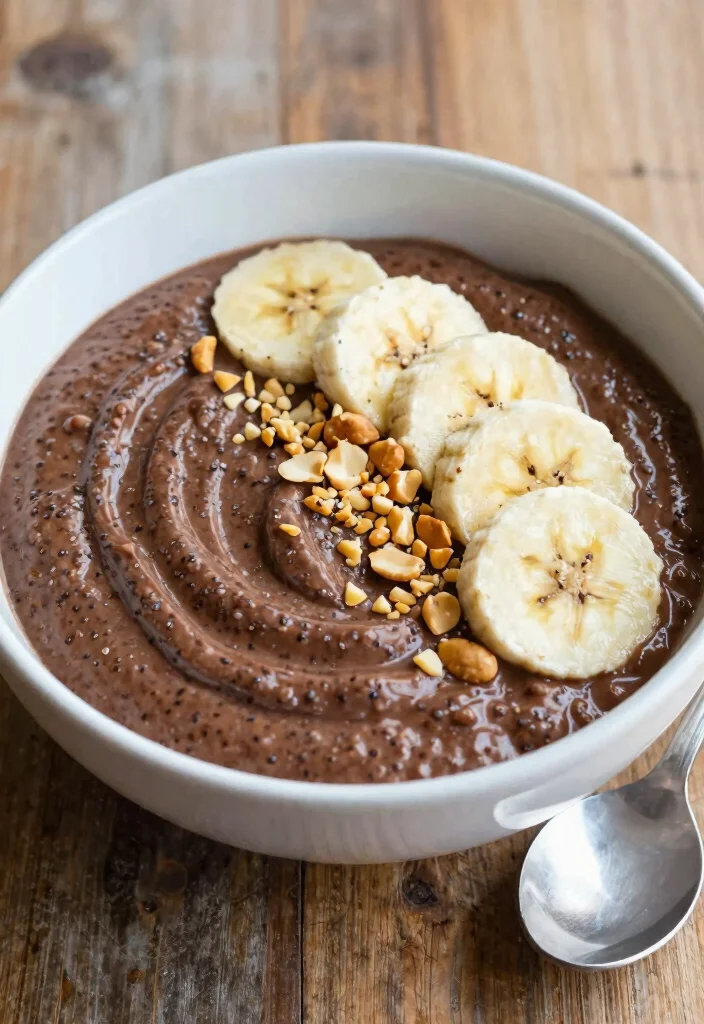 18 High Protein Chia Seed Pudding - Overnight Breakfast Ideas - 2. Chocolate Peanut Butter Chia Seed Pudding 1