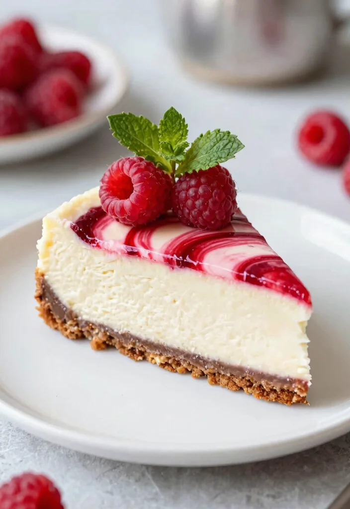 18 High Protein Desserts Recipes - Easy & Delicious - 13. Raspberry Protein Cheesecake 1