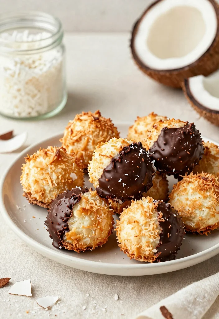 18 High Protein Desserts Recipes - Easy & Delicious - 6. Coconut Macaroons 1