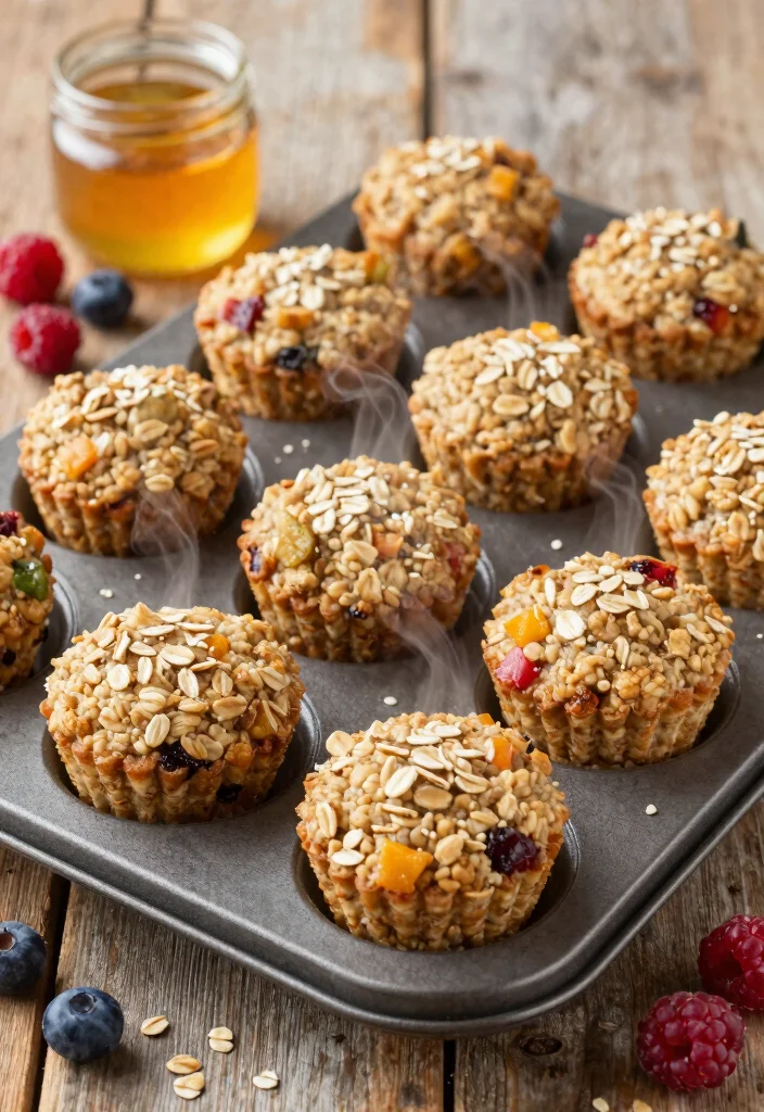 18 High Protein Desserts Recipes - Easy & Delicious - 7. Baked Oatmeal Cups 1