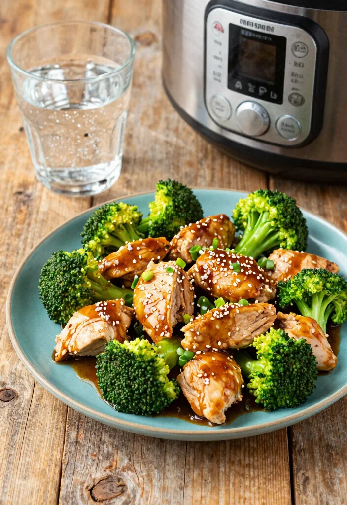 18 High Protein Low Carb Instant Pot Recipes - Quick & Easy Dinners - 1. Instant Pot Chicken and Broccoli 1