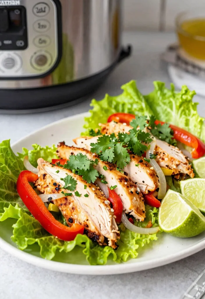 18 High Protein Low Carb Instant Pot Recipes - Quick & Easy Dinners - 14. Instant Pot Chicken Fajitas 1