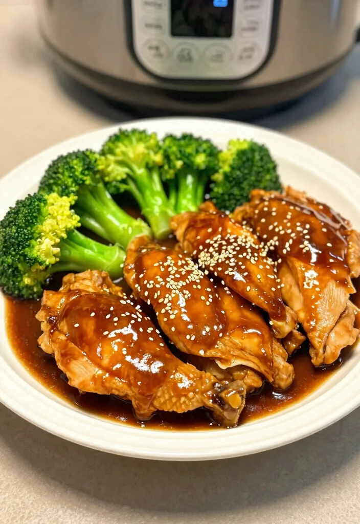 18 High Protein Low Carb Instant Pot Recipes - Quick & Easy Dinners - 18. Instant Pot Honey Garlic Chicken 1