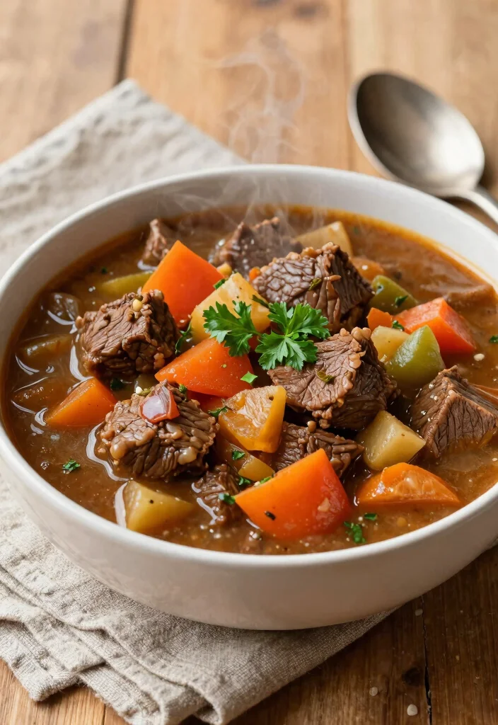 18 High Protein Low Carb Instant Pot Recipes - Quick & Easy Dinners - 2. Beef and Vegetable Stew 1