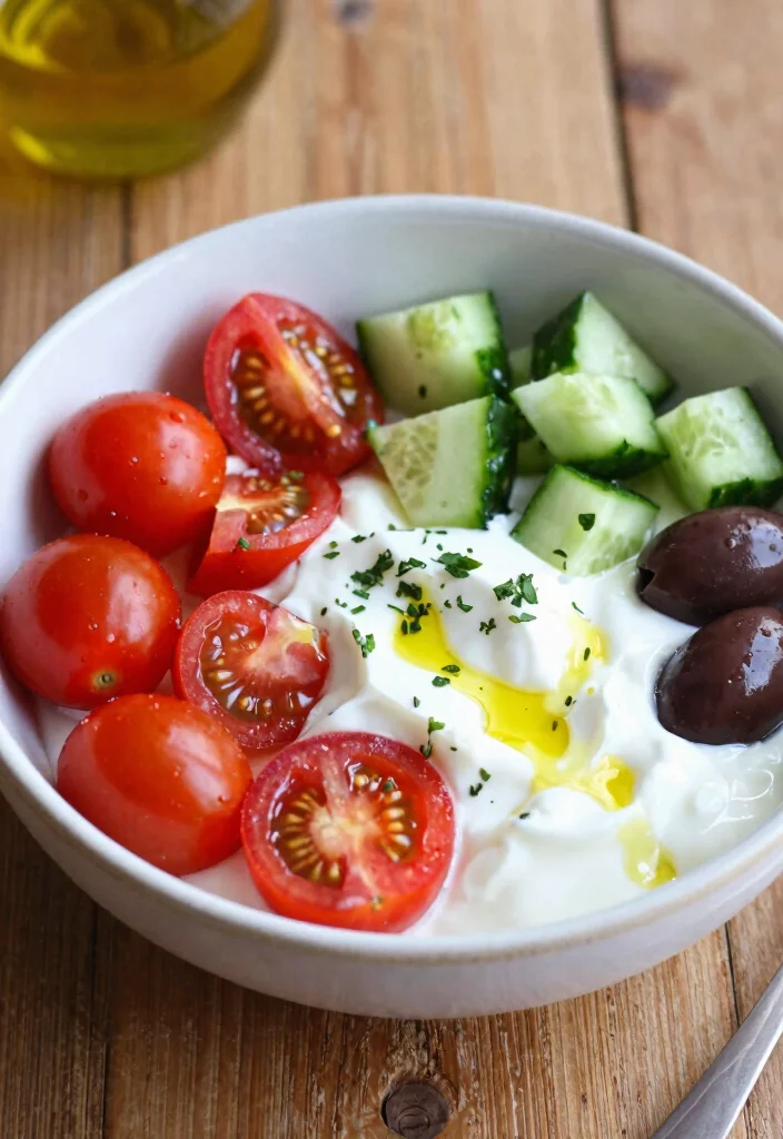 18 High Protein Low Carb Recipes Breakfast Greek Yogurt - Easy Mornings - 4. Savory Greek Yogurt Breakfast Bowl 1