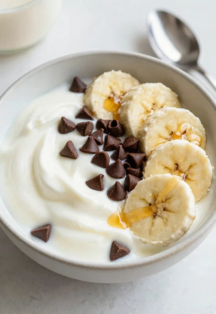 18 High Protein Low Carb Recipes Breakfast Greek Yogurt - Easy Mornings - 6. Chocolate Chip Greek Yogurt Bowl 1
