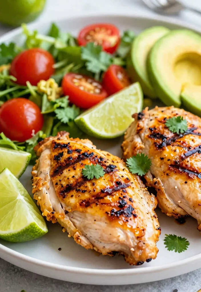 18 High Protein Low Carb Recipes Dinner - Easy Family Meals - 8. Cilantro Lime Chicken 1