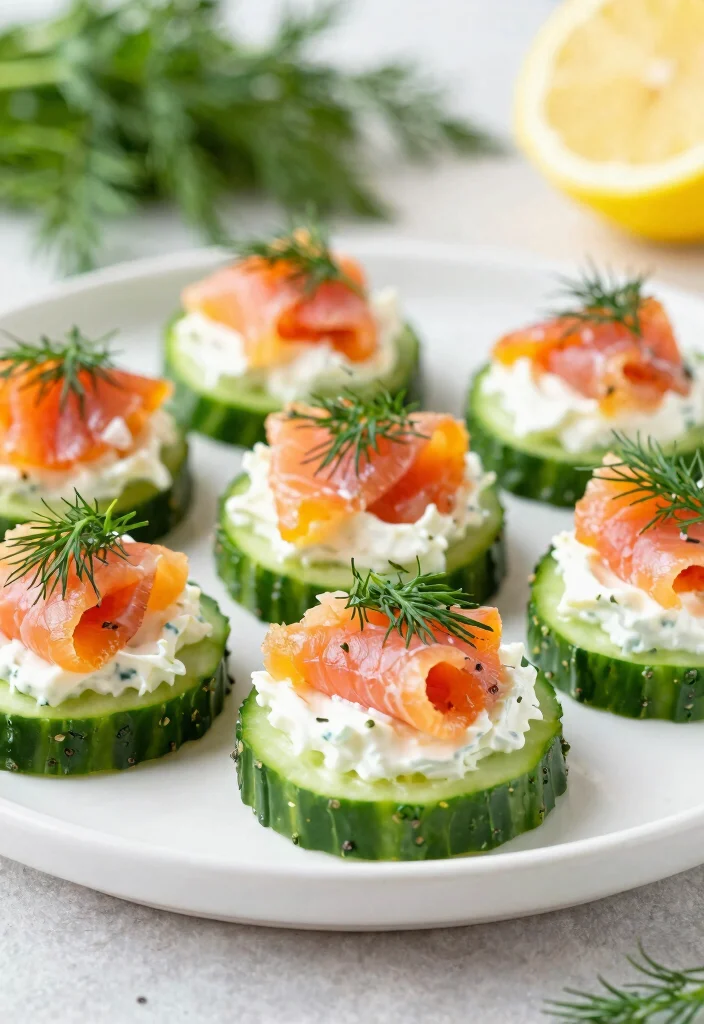 18 High Protein Low Carb Recipes Snacks - Easy Grab-And-Go Options - 11. Smoked Salmon and Cream Cheese Bites 1