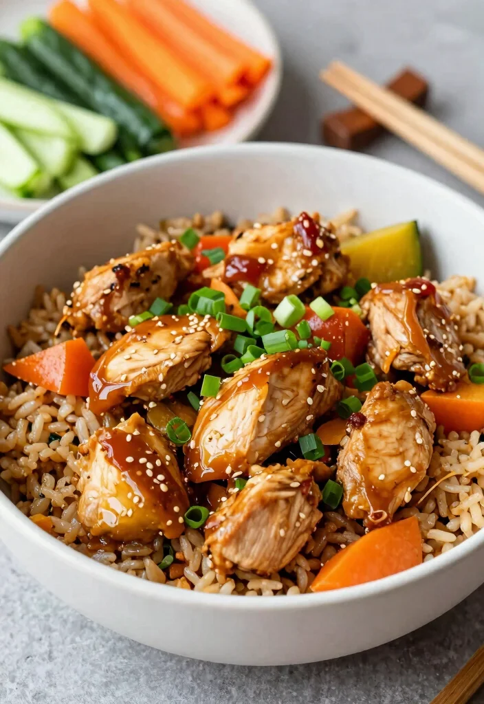 18 High Protein Low Fat Chicken Recipes - Lean & Delicious - 14. Teriyaki Chicken Bowls 1