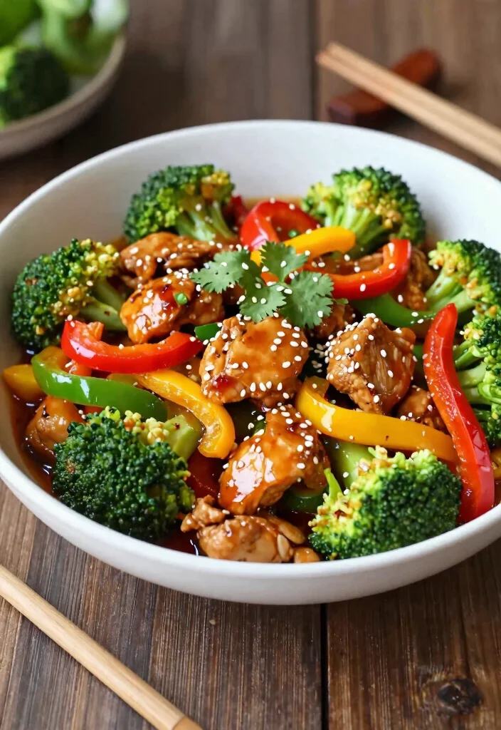 18 High Protein Low Fat Chicken Recipes - Lean & Delicious - 2. Spicy Chicken Stir-Fry with Vegetables 1