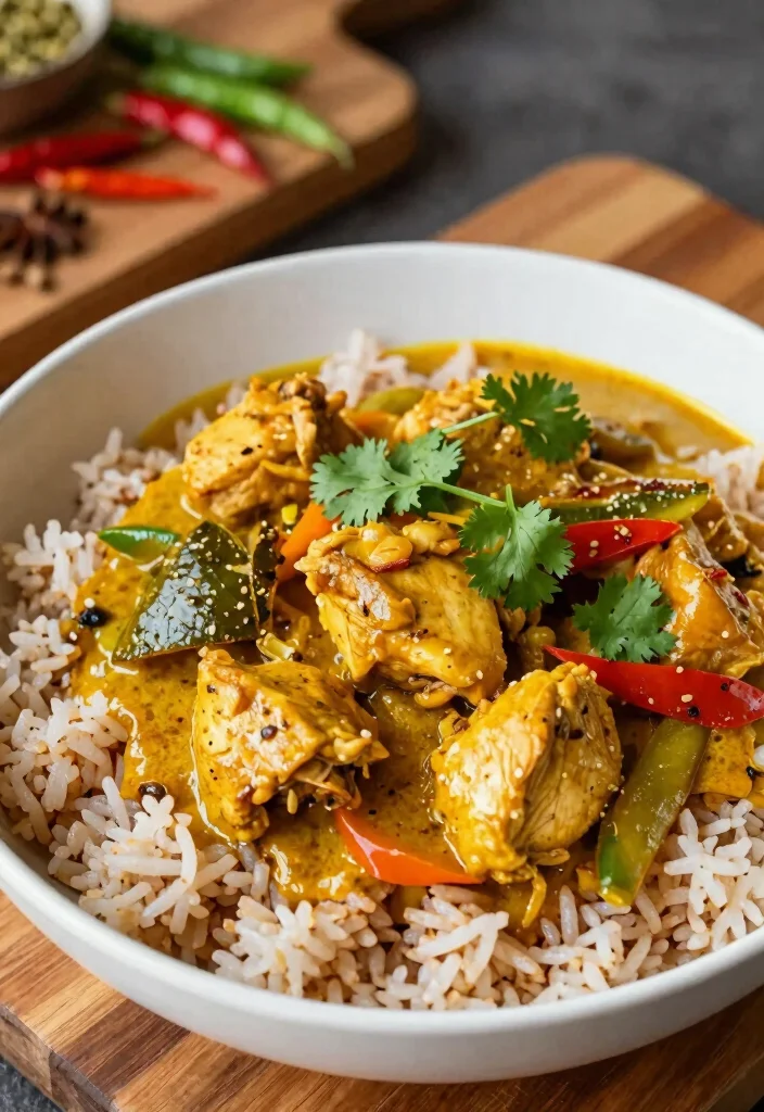 18 High Protein Low Fat Chicken Recipes - Lean & Delicious - 9. Thai Chicken Curry 1