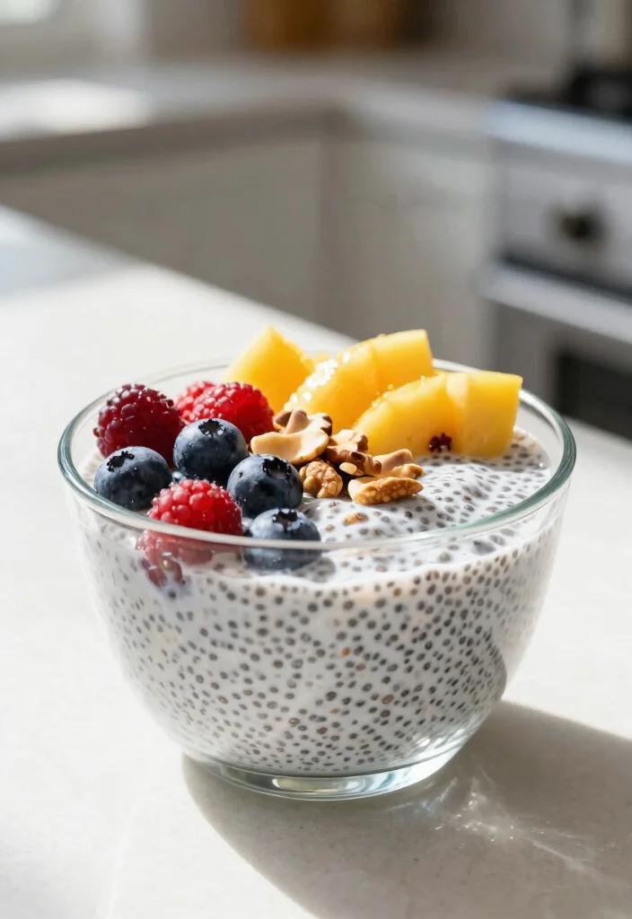 18 Vegetarian High Protein Low Carb Recipes - Meatless & Filling - 10. Chia Seed Pudding 1