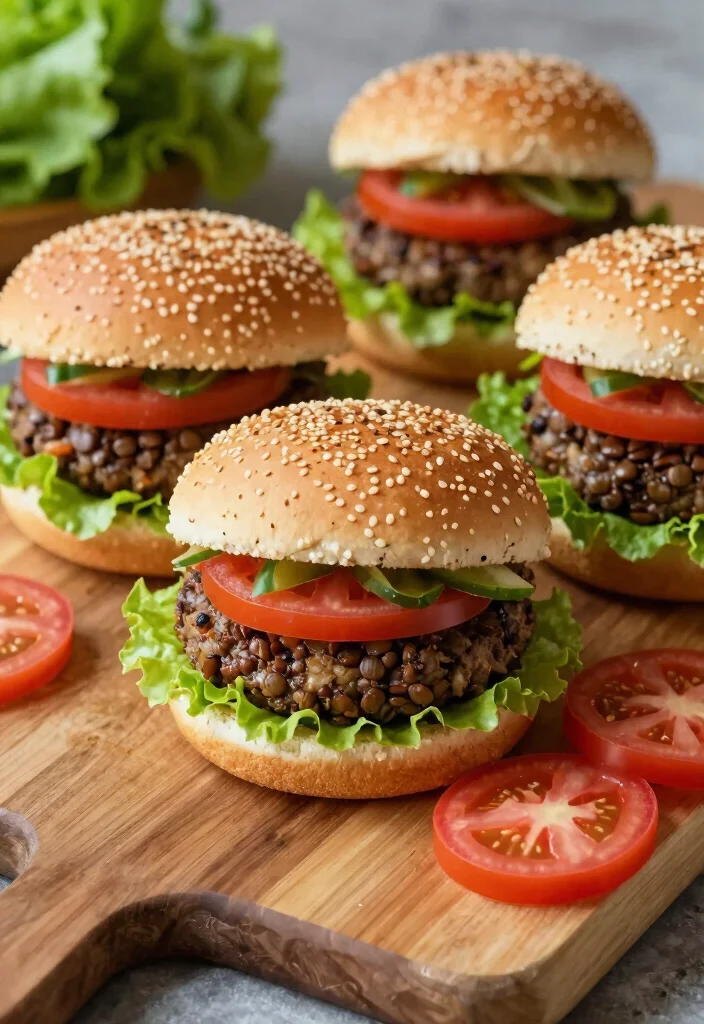 19 Gluten Free Dairy Free Recipes High Protein - Safe & Delicious - 5. Lentil Veggie Burgers 1