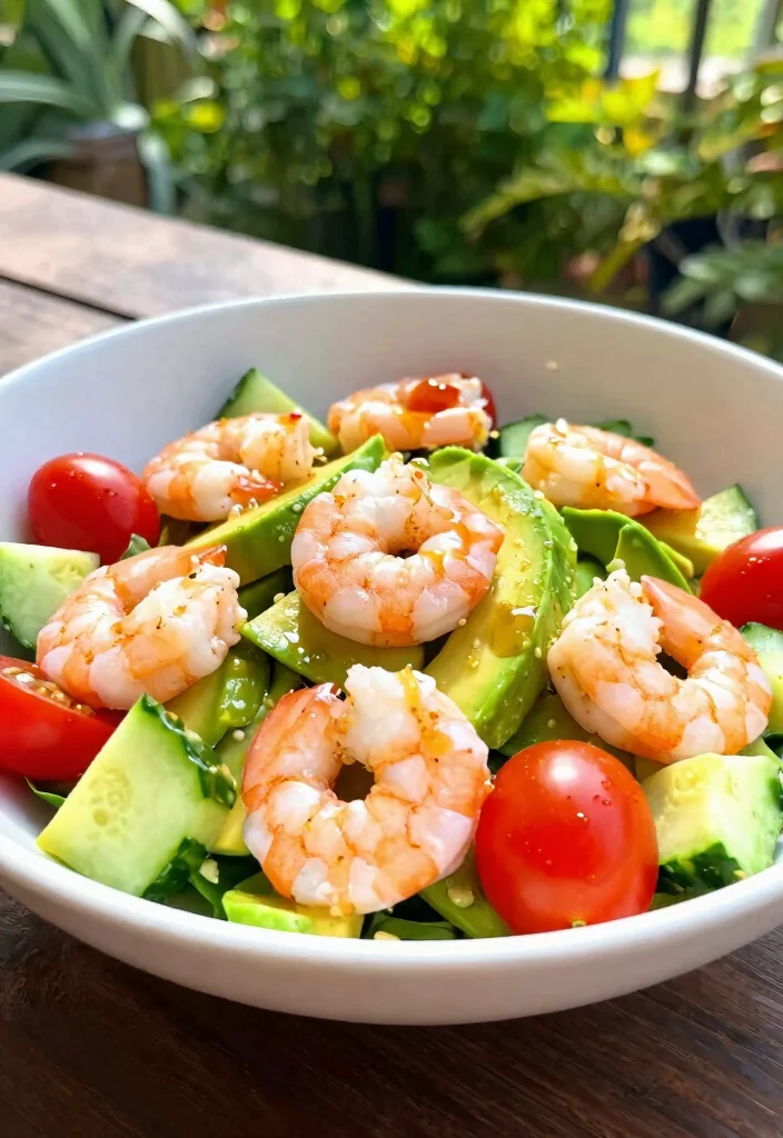 19 Healthy Dinner Recipes Low Carb High Protein Comfort Foods - 7. Shrimp and Avocado Salad 1