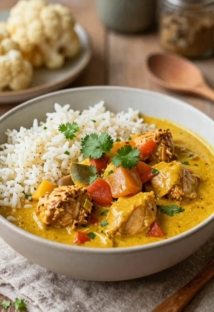 19 Healthy Dinner Recipes Low Carb High Protein Comfort Foods - 8. Chicken Coconut Curry 1
