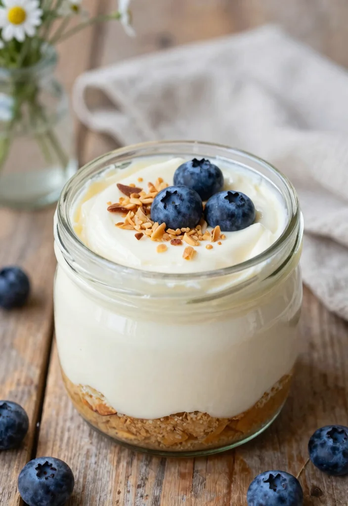 19 High Protein Cheesecake Jars - Creamy Dessert Parfaits - 1. Classic Vanilla High Protein Cheesecake Jar 1