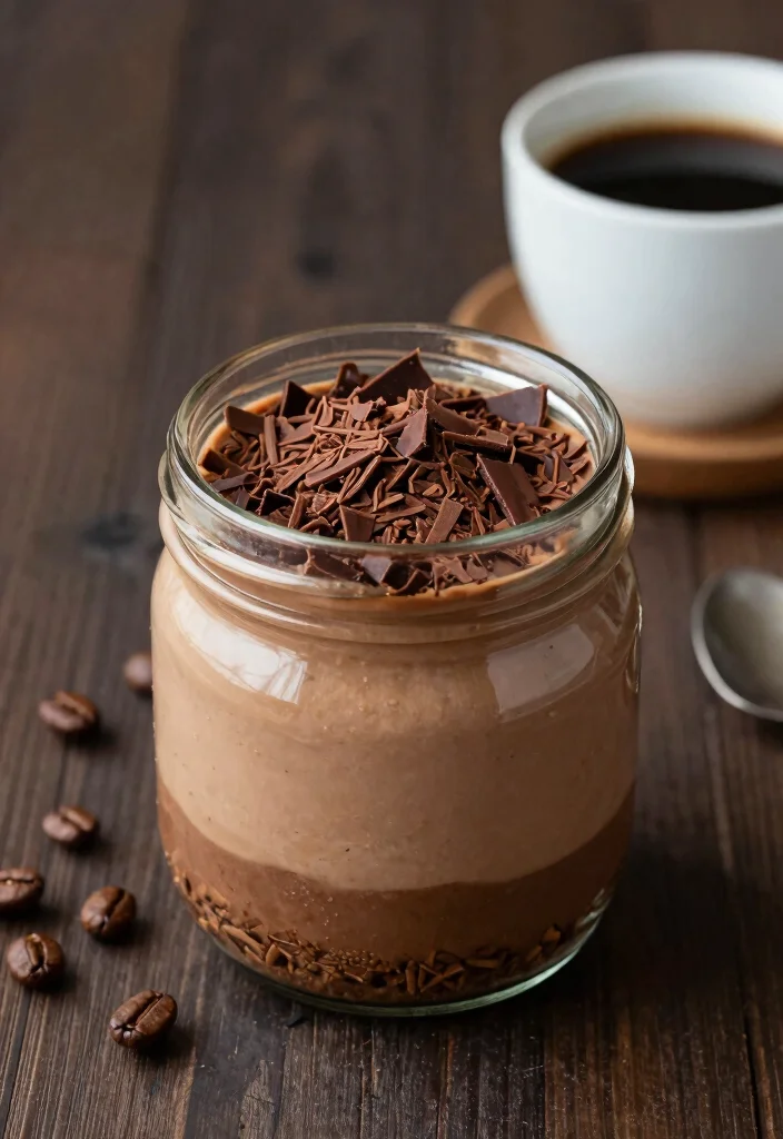 19 High Protein Cheesecake Jars - Creamy Dessert Parfaits - 15. Mocha Cheesecake Jar 1