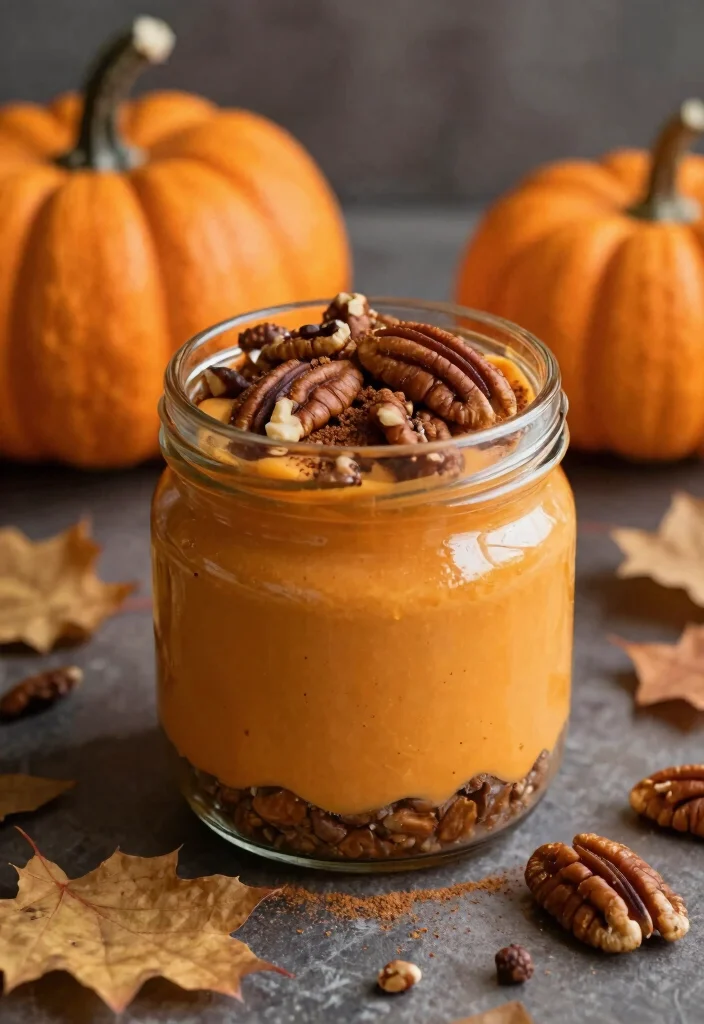 19 High Protein Cheesecake Jars - Creamy Dessert Parfaits - 5. Pumpkin Spice Cheesecake Jar 1