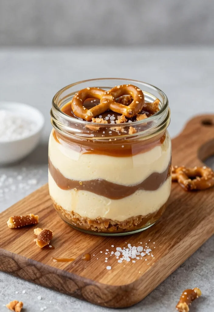 19 High Protein Cheesecake Jars - Creamy Dessert Parfaits - 9. Salted Caramel Cheesecake Jar 1