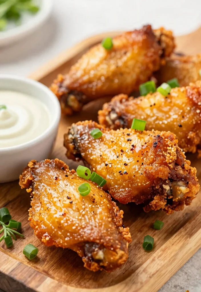 19 High Protein Low Carb Air Fryer Recipes - Crispy & Healthy - 1. Crispy Air Fryer Chicken Wings 1