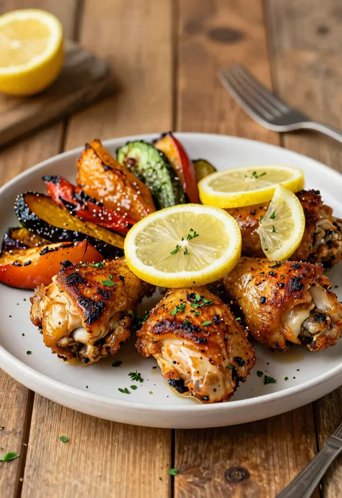 19 High Protein Low Carb Air Fryer Recipes - Crispy & Healthy - 11. Air Fryer Lemon Garlic Chicken Thighs 1