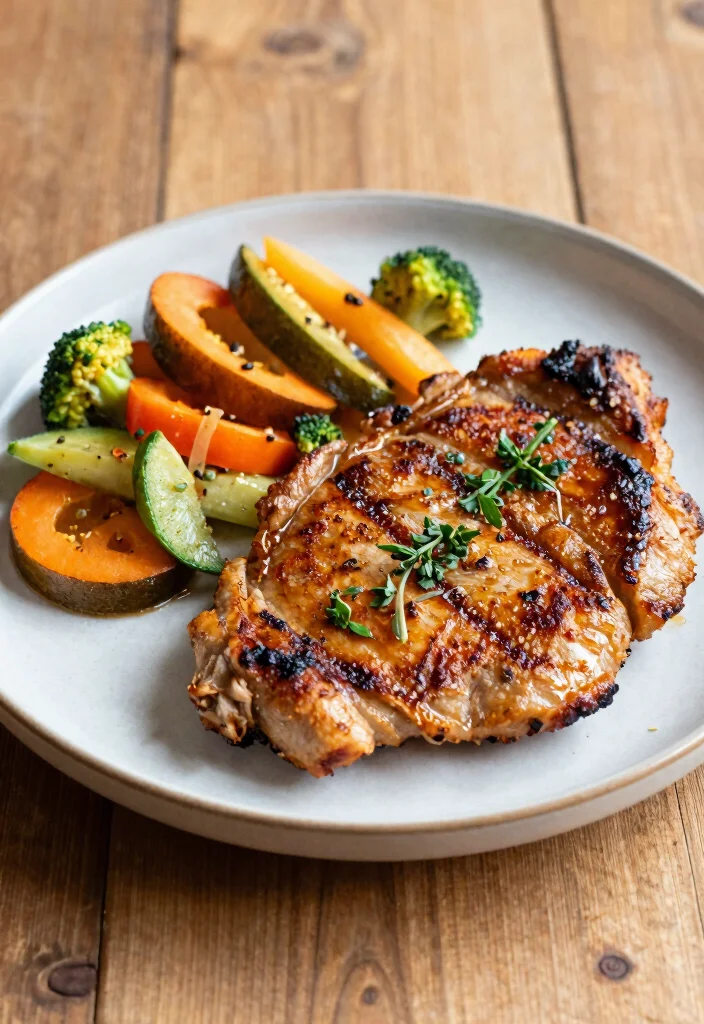 19 High Protein Low Carb Air Fryer Recipes - Crispy & Healthy - 18. Air Fryer Pork Chops 1