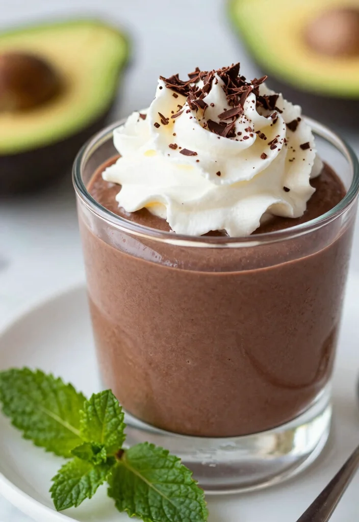 19 High Protein Low Carb Dessert Recipes - Guilt-Free Treats - 1. Chocolate Avocado Mousse 1