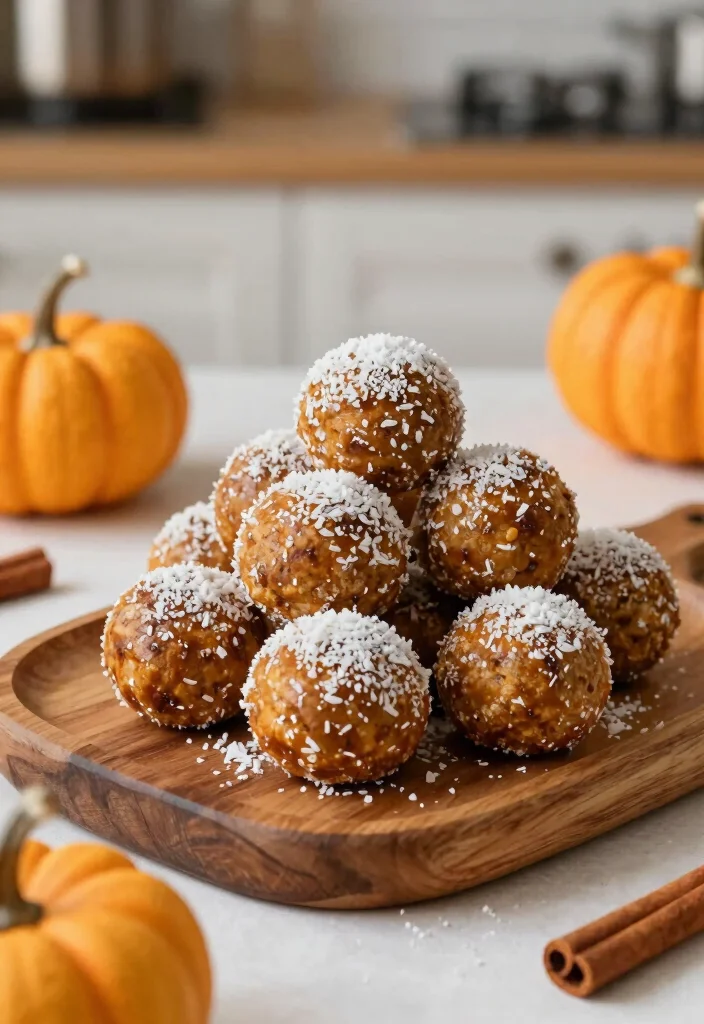 19 High Protein Low Carb Dessert Recipes - Guilt-Free Treats - 13. Pumpkin Spice Protein Balls 1