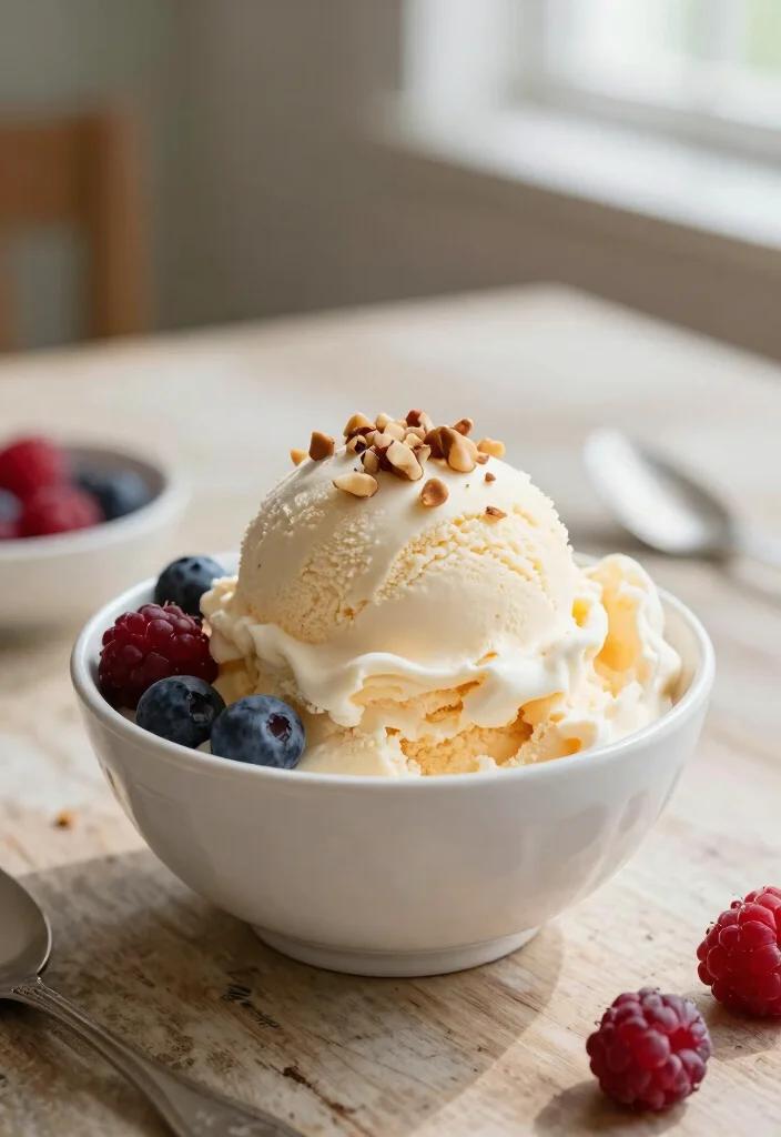 19 High Protein Low Carb Dessert Recipes - Guilt-Free Treats - 17. Vanilla Protein Ice Cream 1