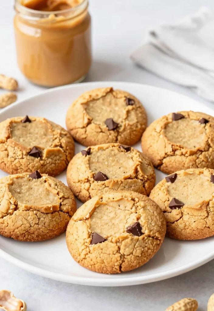19 High Protein Low Carb Dessert Recipes - Guilt-Free Treats - 2. Peanut Butter Protein Cookies 1