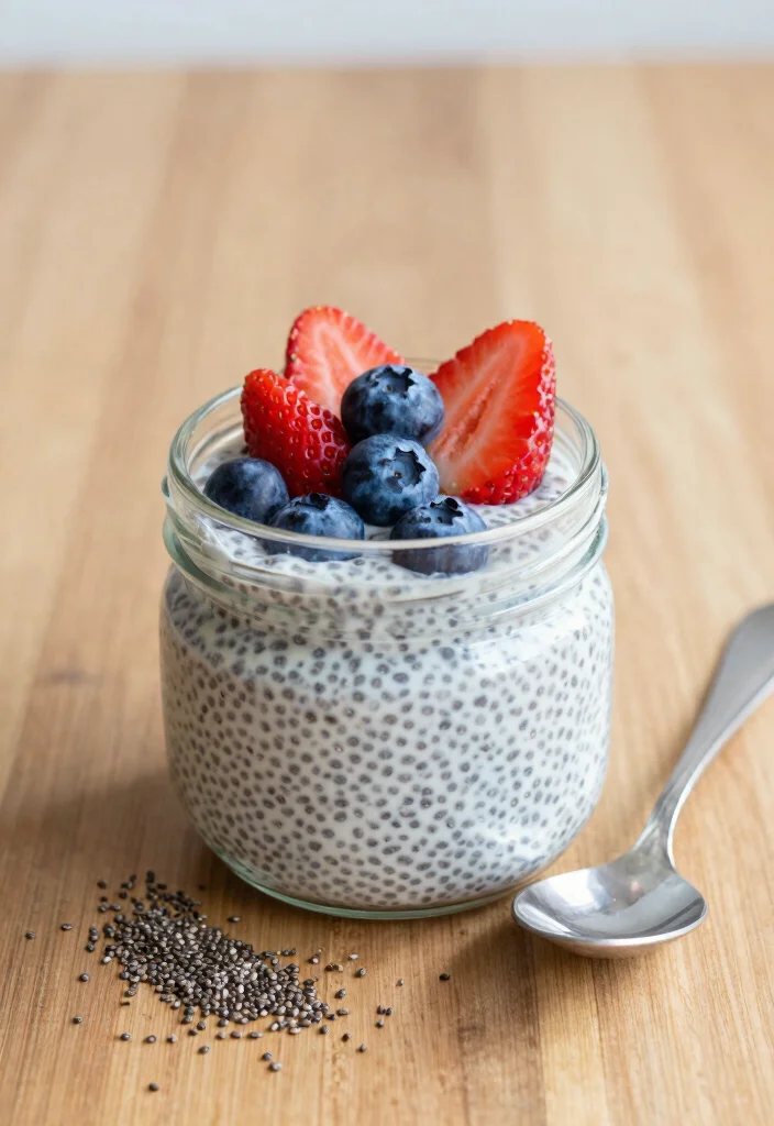 19 High Protein Low Carb Dessert Recipes - Guilt-Free Treats - 6. Cheesecake Chia Pudding 1