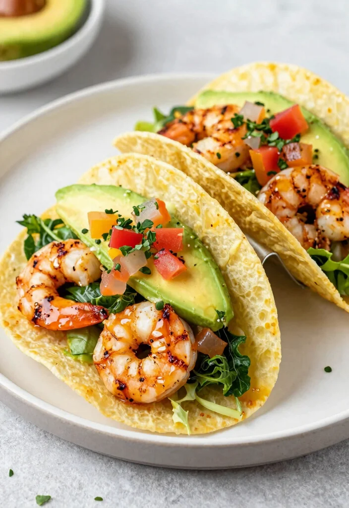 19 High Protein Low Carb Recipes Meal Prep - Sunday Cooking Ideas - 11. Shrimp Tacos in Lettuce Wraps 1