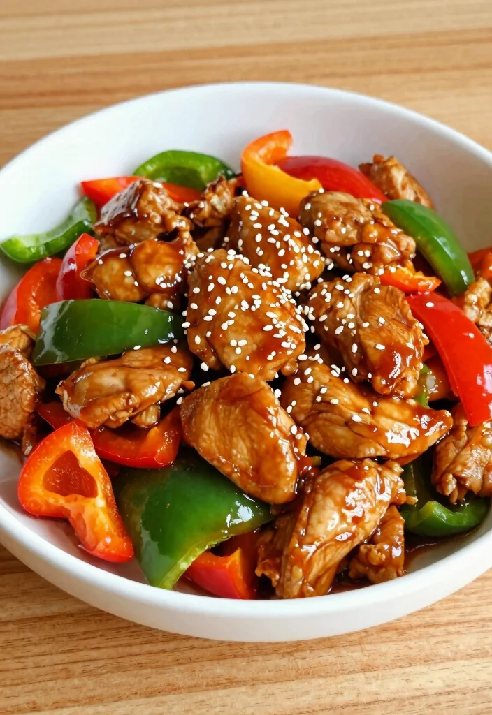 19 High Protein Low Carb Recipes Meal Prep - Sunday Cooking Ideas - 12. Chicken Stir-Fry with Bell Peppers 1