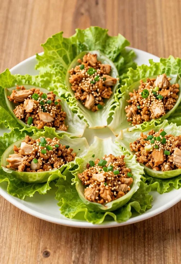 19 High Protein Low Carb Recipes Meal Prep - Sunday Cooking Ideas - 19. Asian Chicken Lettuce Cups 1