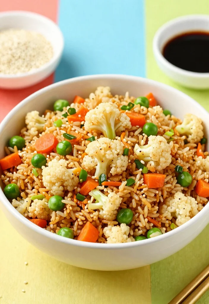 19 High Protein Low Carb Recipes Meal Prep - Sunday Cooking Ideas - 5. Cauliflower Fried Rice 1