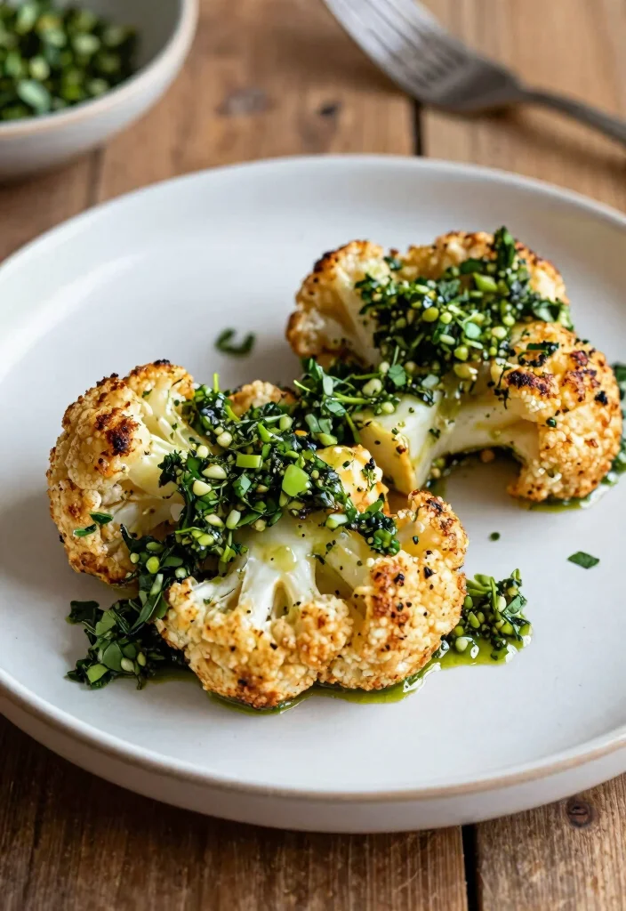 19 High Protein Vegan Recipes - Plant-Based & Filling - 14. Cauliflower Steaks 1