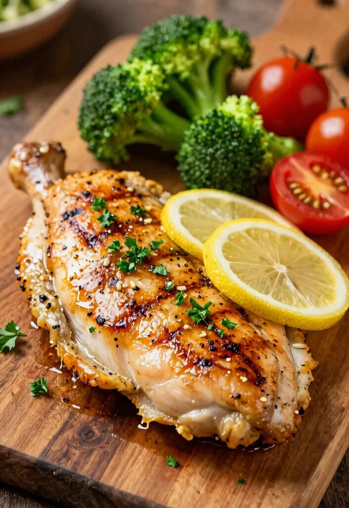19 Low Carb High Protein Recipes Dinner - Quick Evening Dinners - 1. Zesty Lemon Garlic Chicken 1