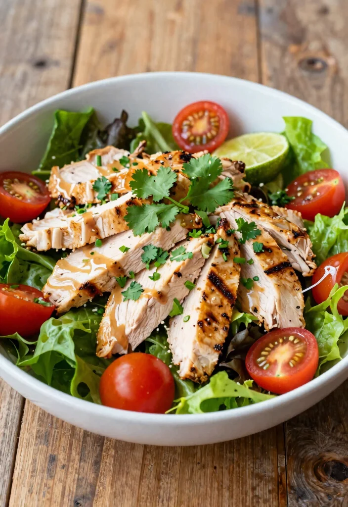 19 Low Carb High Protein Recipes Dinner - Quick Evening Dinners - 15. Cilantro Lime Chicken Salad 1