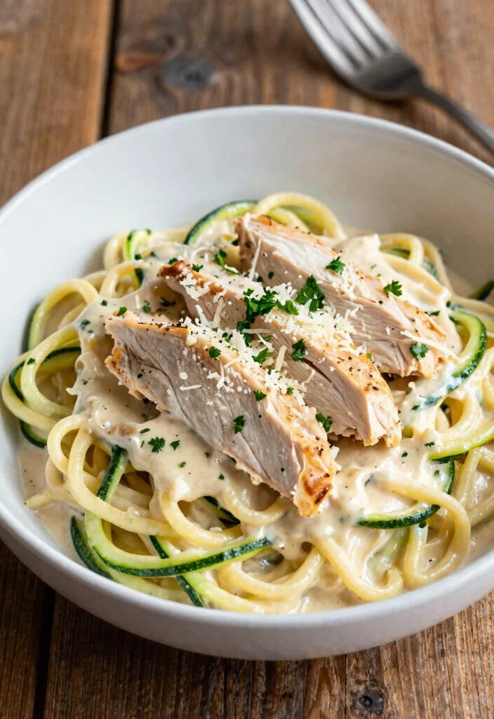 19 Low Carb High Protein Recipes Dinner - Quick Evening Dinners - 17. Low Carb Chicken Alfredo 1