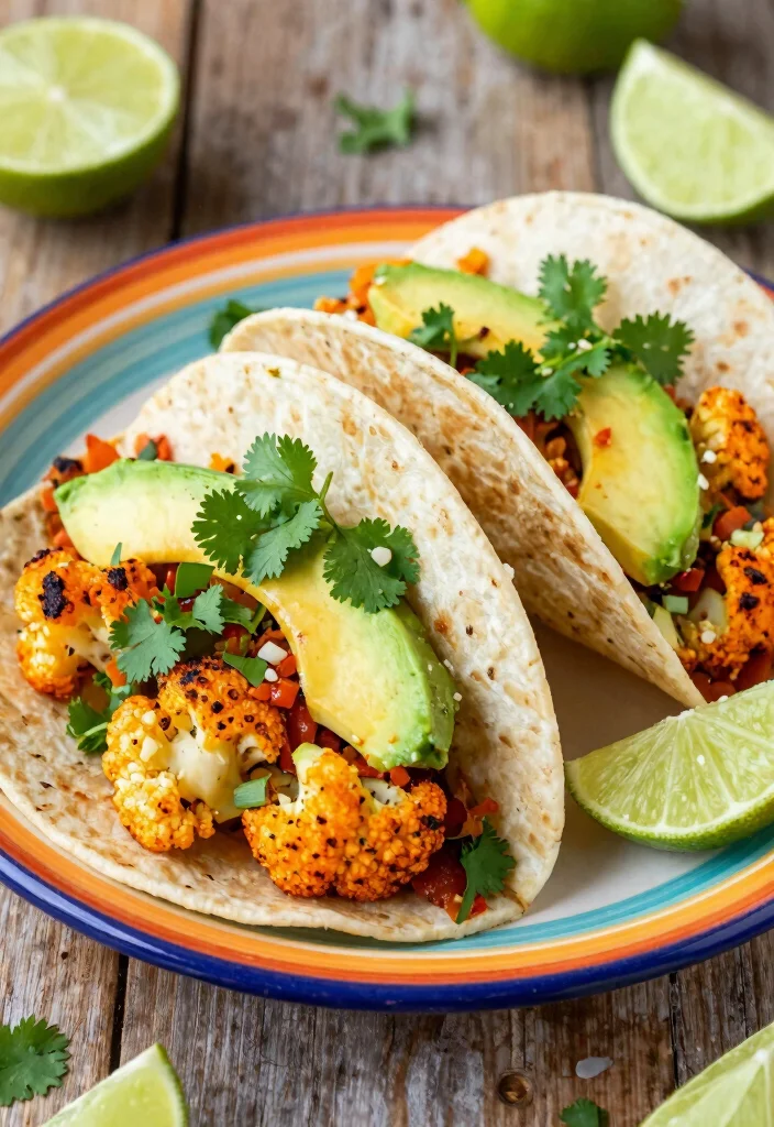 19 Low Carb High Protein Recipes Dinner - Quick Evening Dinners - 6. Spicy Cauliflower Tacos 1