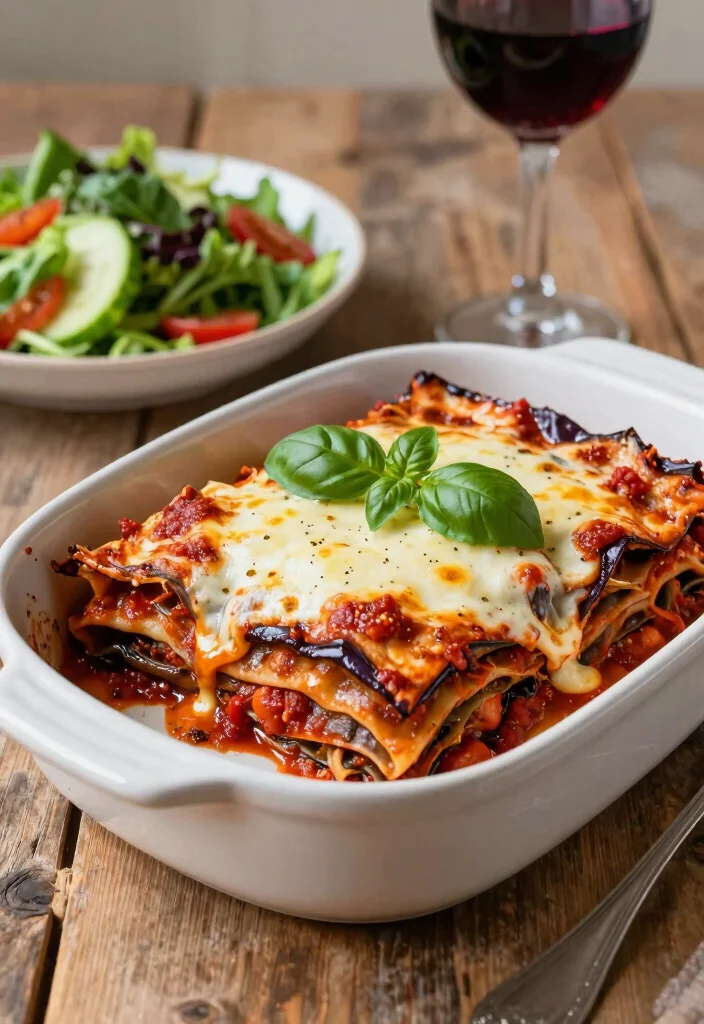 19 Low Carb High Protein Recipes Dinner - Quick Evening Dinners - 8. Eggplant Lasagna 1