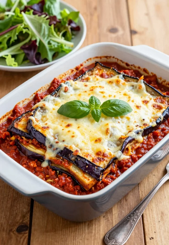 19 Low Carb High Protein Recipes Vegetarian - Filling Meatless Meals - 9. Eggplant Parmesan 1
