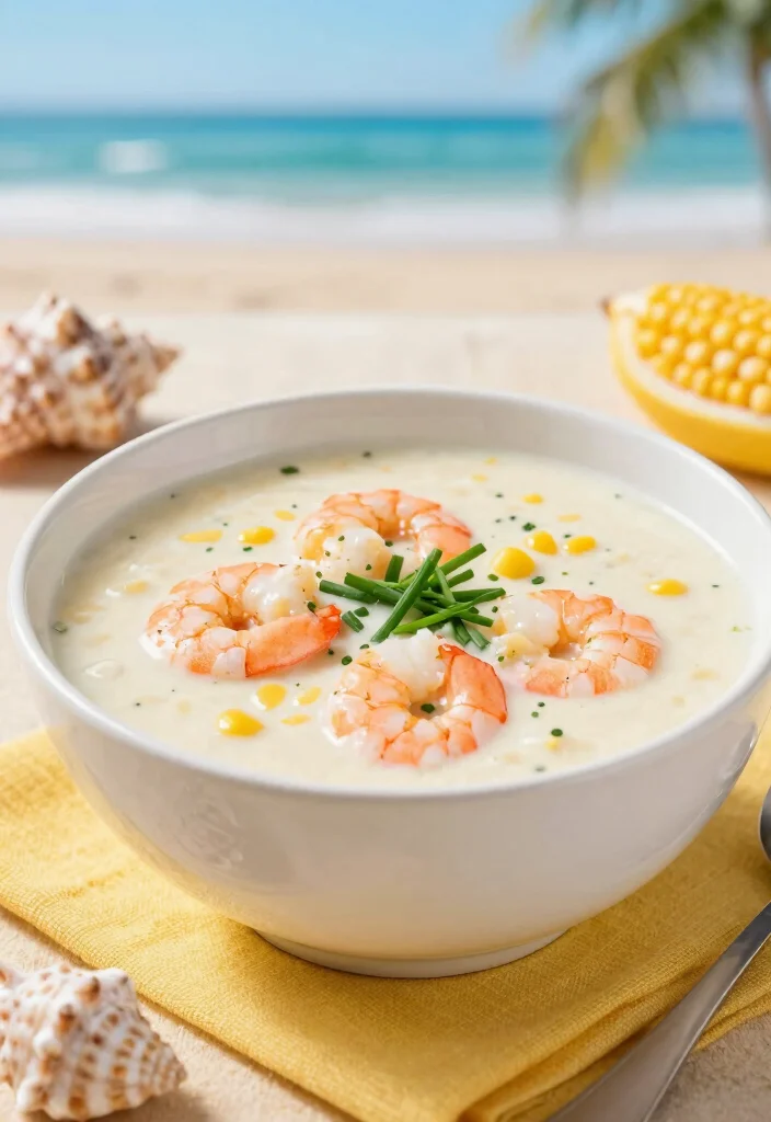 20 High Protein Soup Recipes - Warm & Satisfying Bowls - 10. Shrimp and Corn Chowder 1