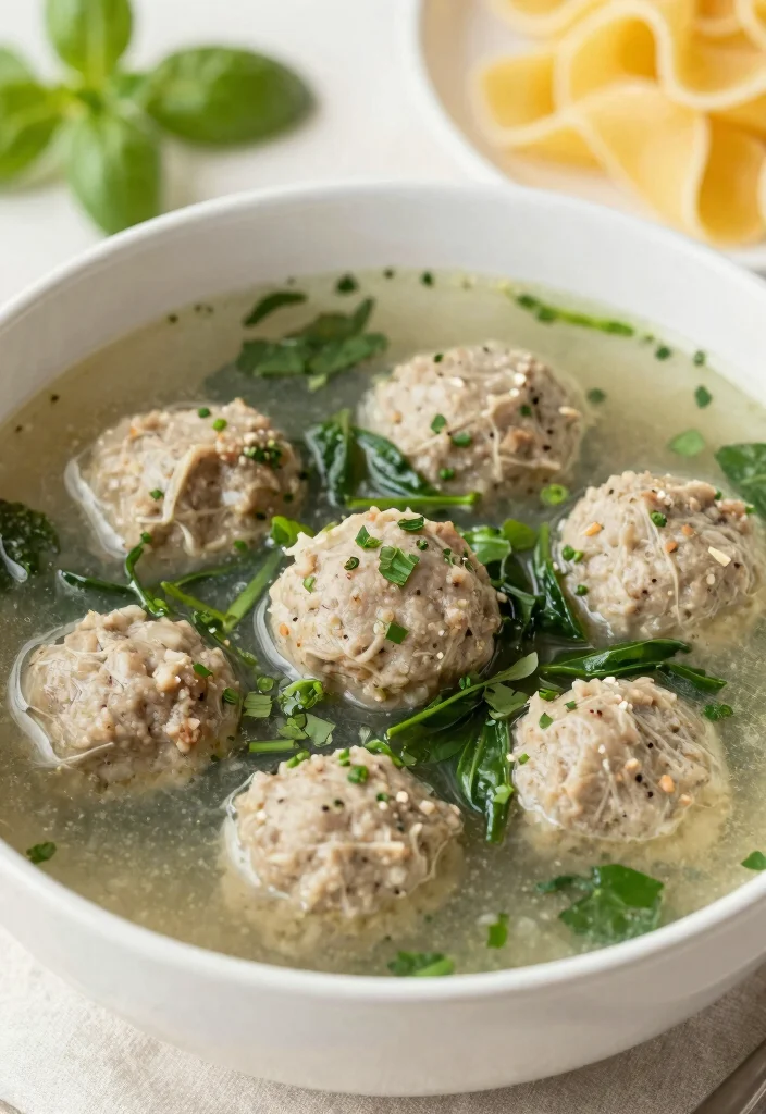 20 High Protein Soup Recipes - Warm & Satisfying Bowls - 16. Italian Wedding Soup 1