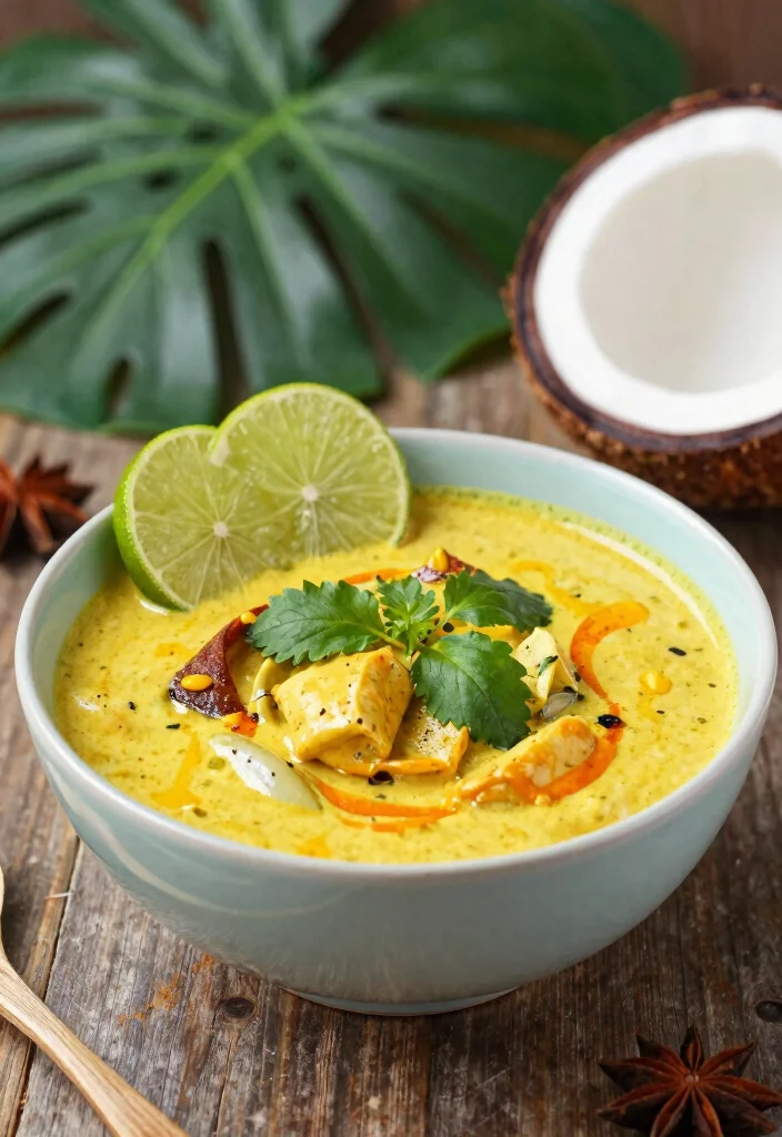 20 High Protein Soup Recipes - Warm & Satisfying Bowls - 19. Thai Coconut Curry Soup 1